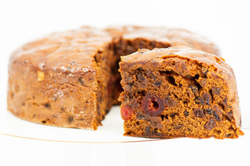 Fresh baked fruit cake