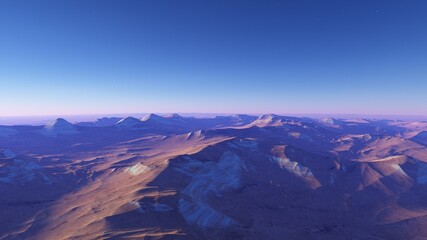 a computer-generated surface, a fantasy world 3d render