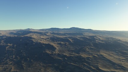 Fototapeta premium a computer-generated surface, a fantasy world 3d render