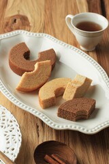 Yosei no Mori (Forest of the Sprites) Baumkuchen Roll Cake - made from Hokkaido Ingredients, Wrapped Layer by Layer, Baked into a Moist, Soft Cake Resembling Tree Rings
