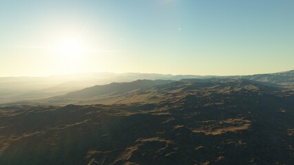 a computer-generated surface, a fantasy world 3d render