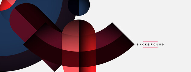 Trendy shapes, color minimal design composition, lines and shadows for wallpaper banner background or landing page