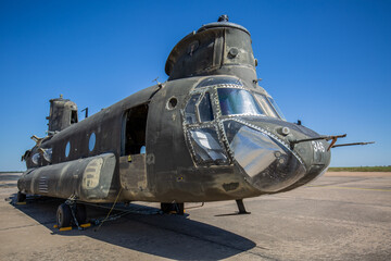 helicopter in air museum in Kansas