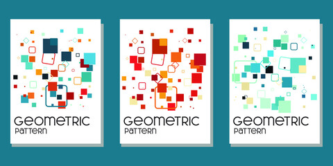 abstract geometric background for book cover, calendar, wall decor and tote bag