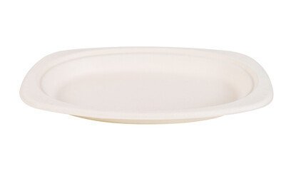 paper plate isolated on white background