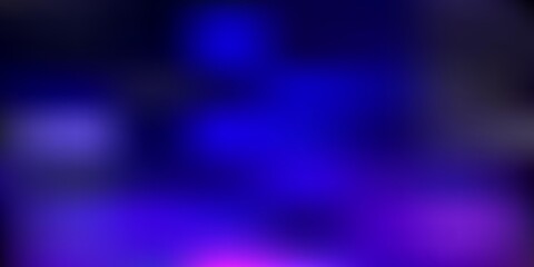 Dark blue, red vector blurred background.