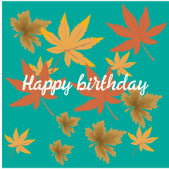 Obraz premium modern birthday greeting card design