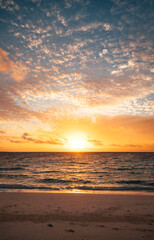 Fototapeta na wymiar tropical sunset sky