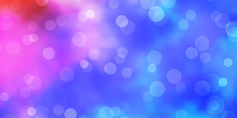 Light Multicolor vector layout with circle shapes.