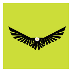 Eagle logo design in vector.