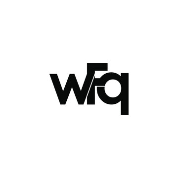 wfq initial letter monogram logo design