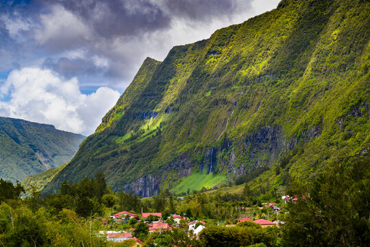 Waterfalls of Grand Ilet, Salazie, Reunion Island