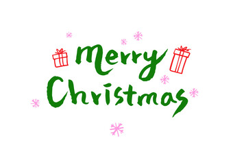 Fototapeta premium christmas-lettering (a)