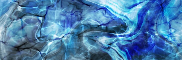 Abstract background painting art with blue smoke pattern paint brush for black friday poster, banner, website, card background