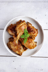 Ayam Bumbu Rujak : Stew Chicken with palm sugar sauce and chili