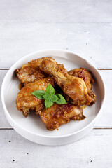 Ayam Bumbu Rujak : Stew Chicken with palm sugar sauce and chili