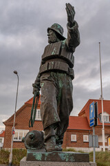 Here statue of fisherman - rescuer who is by the artist Anne Marie Carl Nielsen and was erected in...