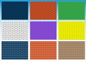 set of wall patterns
