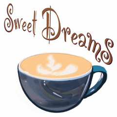 oh,coffee,sweet day,oh,sweets,eclair,cup with coffee drink,lettering,sugar stickers,coffee spoon,wooden stand for coffee cups and coffee spoons and sugar stickers