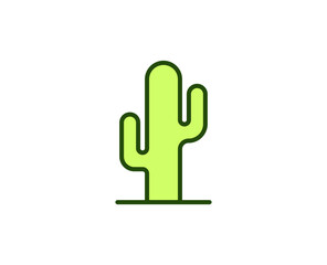 Cactus premium line icon. Simple high quality pictogram. Modern outline style icons. Stroke vector illustration on a white background. 