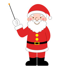 説明しているサンタクロース