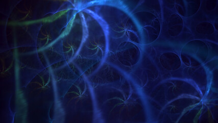 3D rendering abstract colorful fractal light background