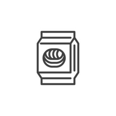 Wok box line icon