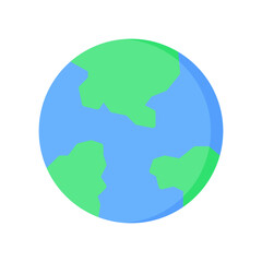 Earth Icon, Flat style icon vector illustration, Suitable for website, mobile app, print, presentation, infographic and any other project.