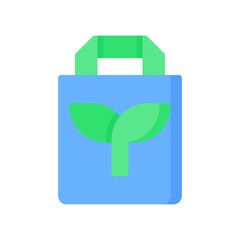 Eco Bag Icon, Flat style icon vector illustration, Suitable for website, mobile app, print, presentation, infographic and any other project.