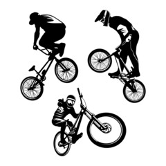 bike bicycle logo icon design vector
