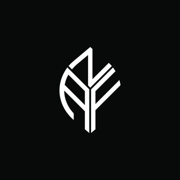 NAF letter logo creative design. NAF unique design, ZAF letter logo creative design. ZAF unique design

