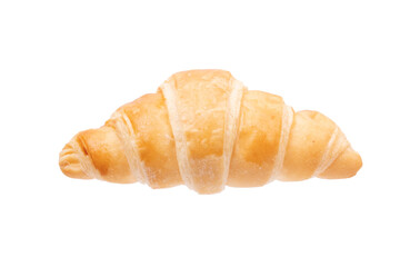 Croissant in isolated with clipping path.