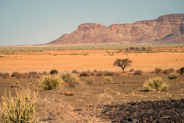 red desert in Namibia