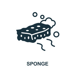 Sponge icon. Monochrome sign from cleaning collection. Creative Sponge icon illustration for web design, infographics and more