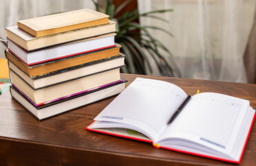 Library in your home, reading time