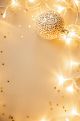 new year's text frame, christmas text frame, gold text frame with stars