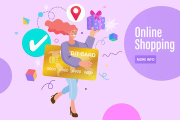 birthday card with bags