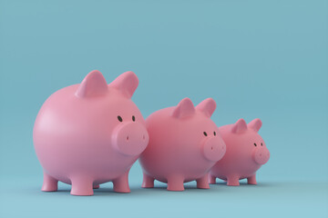 3D Piggy Background