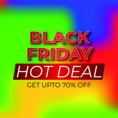 Hot Deal Black Friday Banner Template