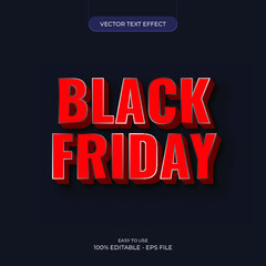 Luxury Style 3D Black Friday Text Effect