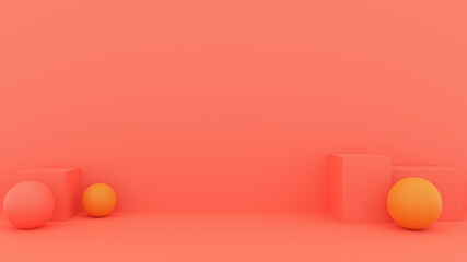 3d illustration abstract geometric background