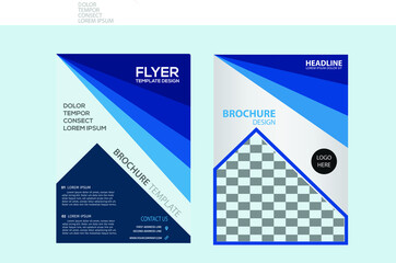 Colorfull business flyer template vector design, Modern business flyer design template