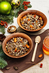Traditional Christmas dish Kutya