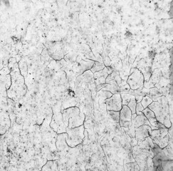 cracks on old concrete gray black and white, abstract old cement floor texture for background