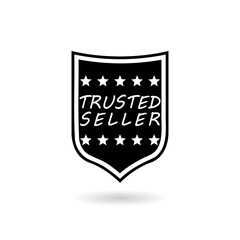 Shield Trusted Seller icon with shadow