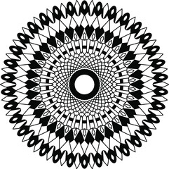 abstract floral ornament mandala design, tattoo, black and white mandala, pattern, tattoo, 