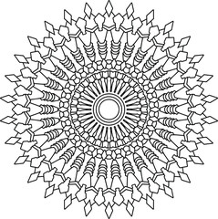 abstract floral ornament mandala design, tattoo, black and white mandala, pattern, tattoo, 