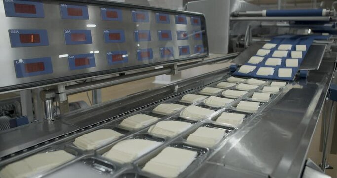Conveyor with cheese