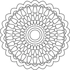 abstract floral ornament mandala design, tattoo, black and white mandala, pattern, tattoo, 