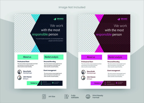 Corporate Flyer Template Design, Flyer Design. Poster Design, Corporate Poster, Promotional Flyer,